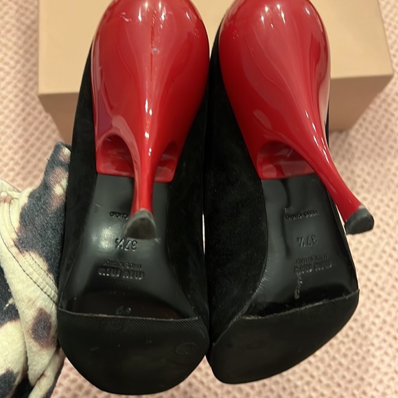 Miu Miu black and red heel - Picture 5 of 9